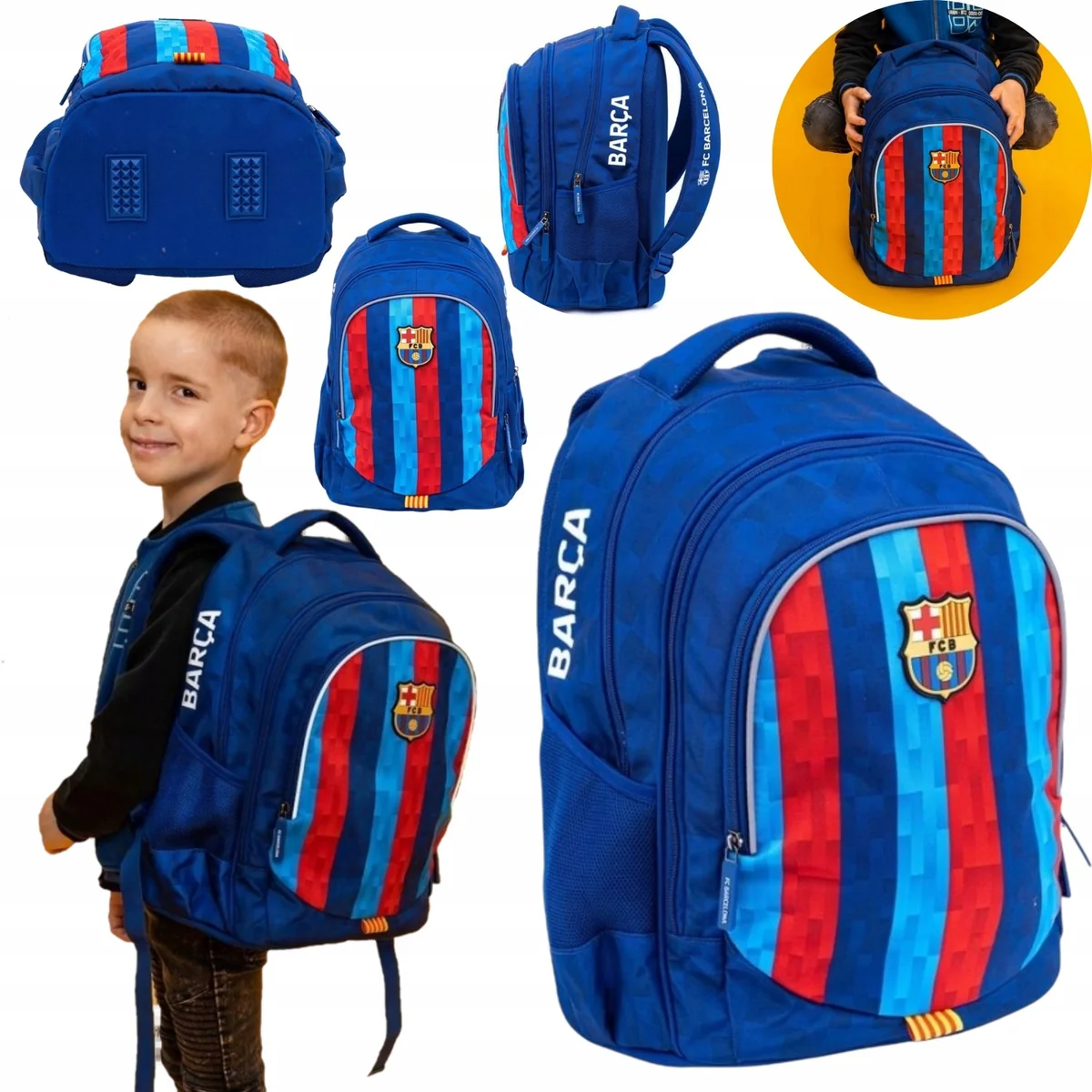 PLECAK SZKOLNY BARCA MŁODZIEŻOWY TORNISTER DLA CHŁOPCA KLASA 1-3 28X15X39CM
