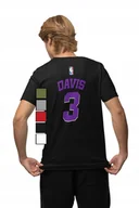 Koszulki męskie - KOSZULKA MĘSKA Z NADRUKIEM NA PLECACH NBA LAKERS - ANTHONY DAVIS - L - miniaturka - grafika 1