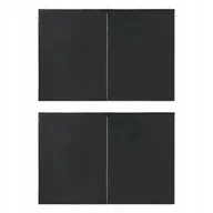 Pawilony ogrodowe - vidaXL Ścianki boczne do namiotu, 2 szt., z suwakiem, PE, antracytowe - miniaturka - grafika 1