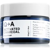 Maseczki do twarzy - Q+A Q+A Activated Charcoal maseczka do twarzy 50 g - miniaturka - grafika 1