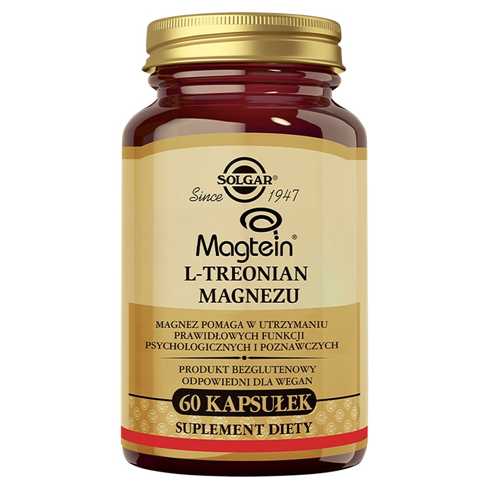 Solgar Magtein L-Treonian Magnezu, kapsułki 60 szt.