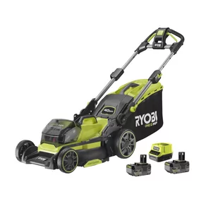 Ryobi Kosiarka bezszczotkowa 40 cm, akumulatorowa ONE+ HP 18V, z dwoma akumulatorami 4.0 Ah i ładowarką | RY18LMX40B-240 - Kosiarki - miniaturka - grafika 1