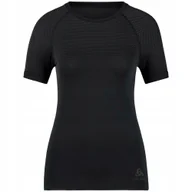 Pozostała odzież narciarska - Koszulka Termoaktywna W Odlo Performance Light E Kr Rękaw 188791 Czarna XL - miniaturka - grafika 1