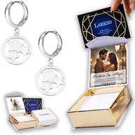 Kolczyki - Kolczyki Srebrne 925 z Gwiazdkami Blaszki Gwiazda Gwiazdy Gwiazdki NADRUK - miniaturka - grafika 1