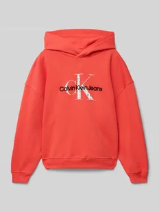 Bluza z kapturem z nadrukiem z logo - Swetry dla chłopców - miniaturka - grafika 1