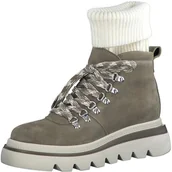 Kozaki damskie - Tamaris Damskie 1-1-26838-41 modne kozaki, czarna skóra, 37 EU, czarna skóra, 37 EU - miniaturka - grafika 1