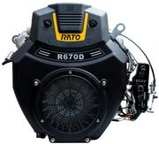 Silniki spalinowe - SILNIK RATO R670 SPALINOWY BENZYNOWY 22 KM WAŁ 25,4 mm MOTOR - miniaturka - grafika 1