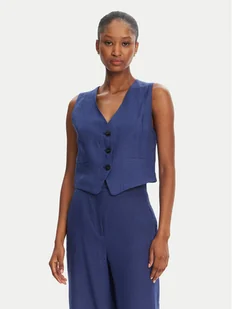 Marella Kamizelka Anemone 2515151012 Niebieski Regular Fit - Kamizelki damskie - miniaturka - grafika 1