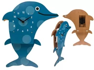Zegary - Zegar OUT OF THE BLUE delfin, 30,5x27x6 cm - miniaturka - grafika 1