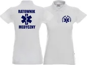 Odzież robocza - Promostars LPP - Koszulka Polo damska RATOWNIK MEDYCZNY biała - miniaturka - grafika 1