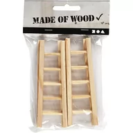 Prace ręczne dla dzieci - Mini drabina z drewna 10x3,5 cm, 6 sztuk - miniaturka - grafika 1