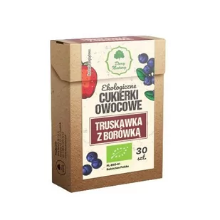 DARY NATURY Ekologiczne Cukierki owocowe truskawka z borówką, 30szt. - >>> DARMOWA od 149zł <<<- - Zdrowa żywność - miniaturka - grafika 1