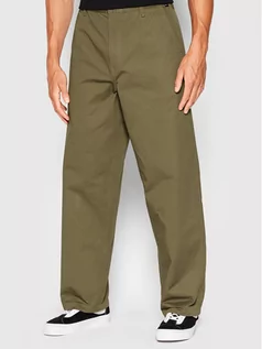 Spodnie męskie - Vans Spodnie materiałowe Authentic Chino VN000005 Brązowy Baggy Fit - grafika 1