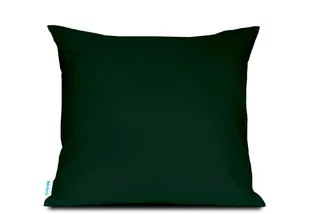 Poszewka 45x45 bawełniana zieleń butelkowa Semplice - Poszewki na poduszki - miniaturka - grafika 1