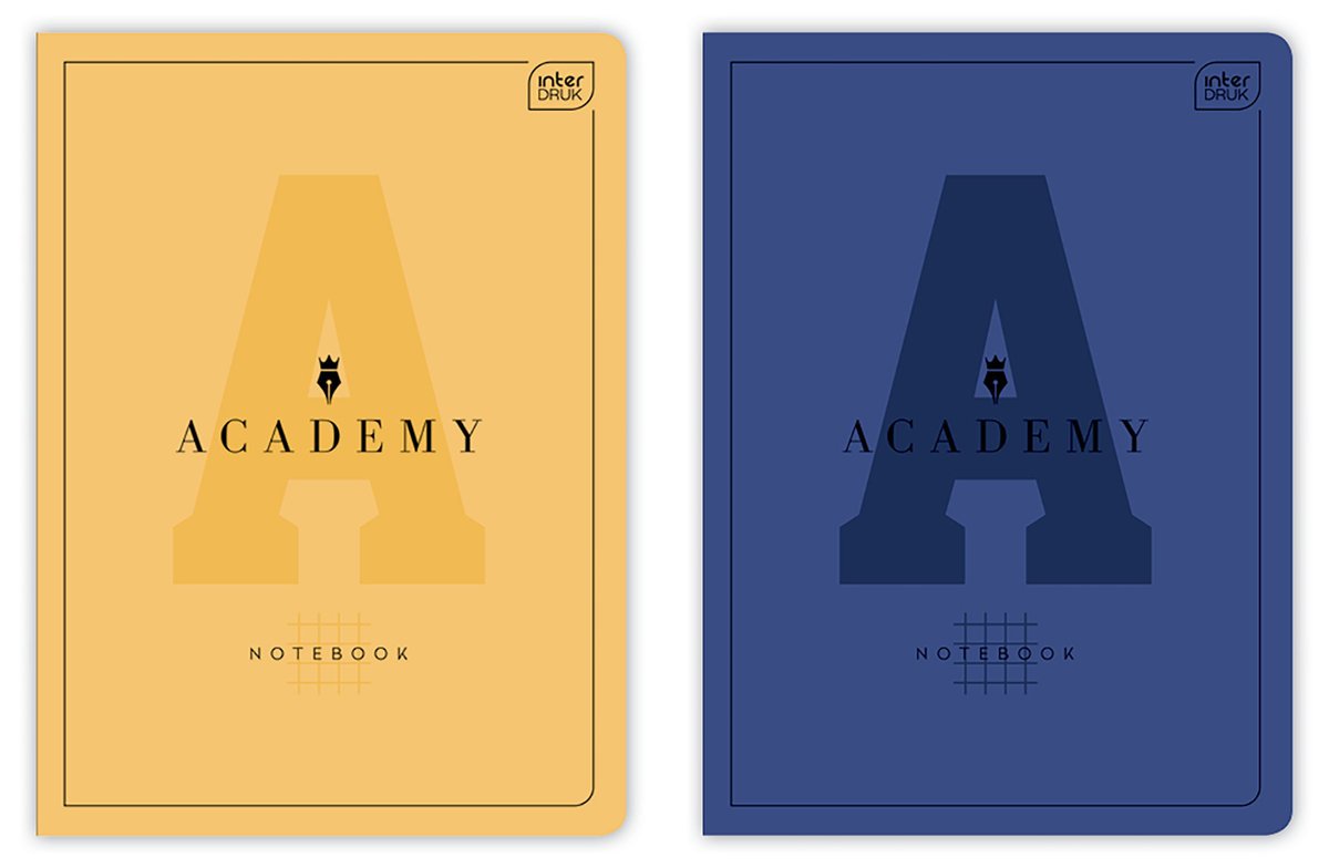 Zeszyt A4, Academy Hybrid, w kratke 60 kartek, Interdruk