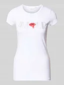 Koszulki i topy damskie - T-shirt zdobiony kamieniami - miniaturka - grafika 1