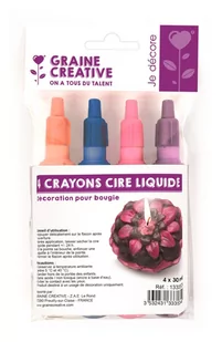 Markery do świec Nieb. Pom. Róż. Fiol. - Świece - miniaturka - grafika 1