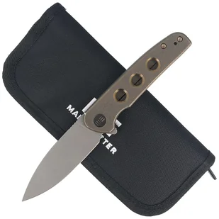 Nóż składany WE Knife Shakan LE No 176/210 Bronze Titanium, Gray Stonewashed CPM 20CV (WE20052B-2) - Noże - miniaturka - grafika 4