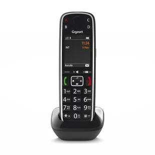 Gigaset E720HX Telefon analogowy/DECT Nazwa i identyfikacja dzwoniącego Czarny - Telefony stacjonarne - miniaturka - grafika 1