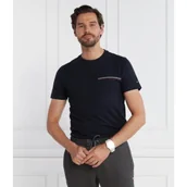 Koszulki męskie - Tommy Hilfiger T-shirt SMALL CHEST STRIPE MONOTYPE TEE | Slim Fit - miniaturka - grafika 1