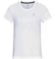 Bielizna sportowa damska - Damska koszulka techniczna Odlo Essential Flyer T-Shirt Crew Neck S/S white - M - miniaturka - grafika 1