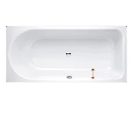 Wanny - Bette Ocean Wanna prostokątna 150x70x45 cm przelew z przodu, biała 8859-000 - miniaturka - grafika 1