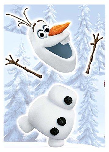 'Komar naklejki dekoracyjne Frozen Olaf, 1 szt., białe/niebieskie, 14045H