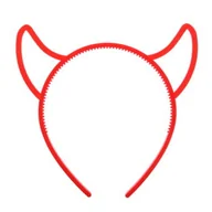 Dodatki do strojów karnawałowych - Arpex Opaska rogi diabełka czerwona 1szt SR0813 SR0813 - miniaturka - grafika 1