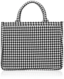 Torebki damskie - Pieces PCAMINA torba na zakupy D2D, damska torba wieczorowa, jasna/detaliczna:czarna, Jasny biały/detail:czarny - grafika 1