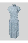 Sukienki - Sukienka midi z nadrukiem na całej powierzchni model NYA - Pieces - miniaturka - grafika 1