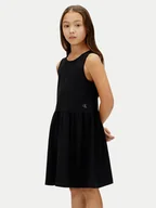 Sukienki i spódniczki dla dziewczynek - Calvin Klein Jeans Sukienka letnia LVCKSJH01G Czarny Regular Fit - miniaturka - grafika 1