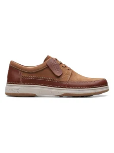 Clarks Skórzane trzewiki "Nature 5 Lo" w kolorze jasnobrązowym - Półbuty męskie - miniaturka - grafika 1