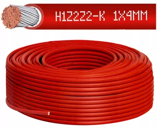 KABEL PRZEWÓD SOLARNY H1Z2Z2-K MC4 CZERWONY 4mm2 - Panele fotowoltaiczne - miniaturka - grafika 1