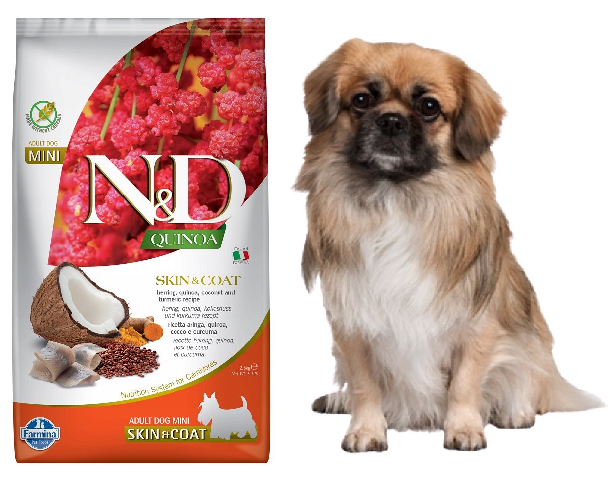 Farmina N&D Quinoa Dog Skin&Coat Adult Mini herring coconut 2.5 kg