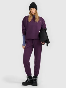 4F Spodnie dresowe joggery damskie - fioletowe XXL - Spodnie sportowe damskie 4F Spodnie dresowe joggery damskie - fioletowe XXL - Spodnie sportowe damskie - miniaturka - grafika 1