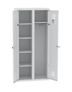 Szafka pracownicza dwukomorowa - wspólne zamknięcie SUM WZD 61 - Szafki BHP - miniaturka - grafika 1