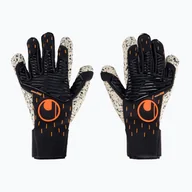 Piłka nożna - Rękawice brakmarskie uhlsport Speed Contact Supergrip+ czaron-białe 101125801 9 - miniaturka - grafika 1