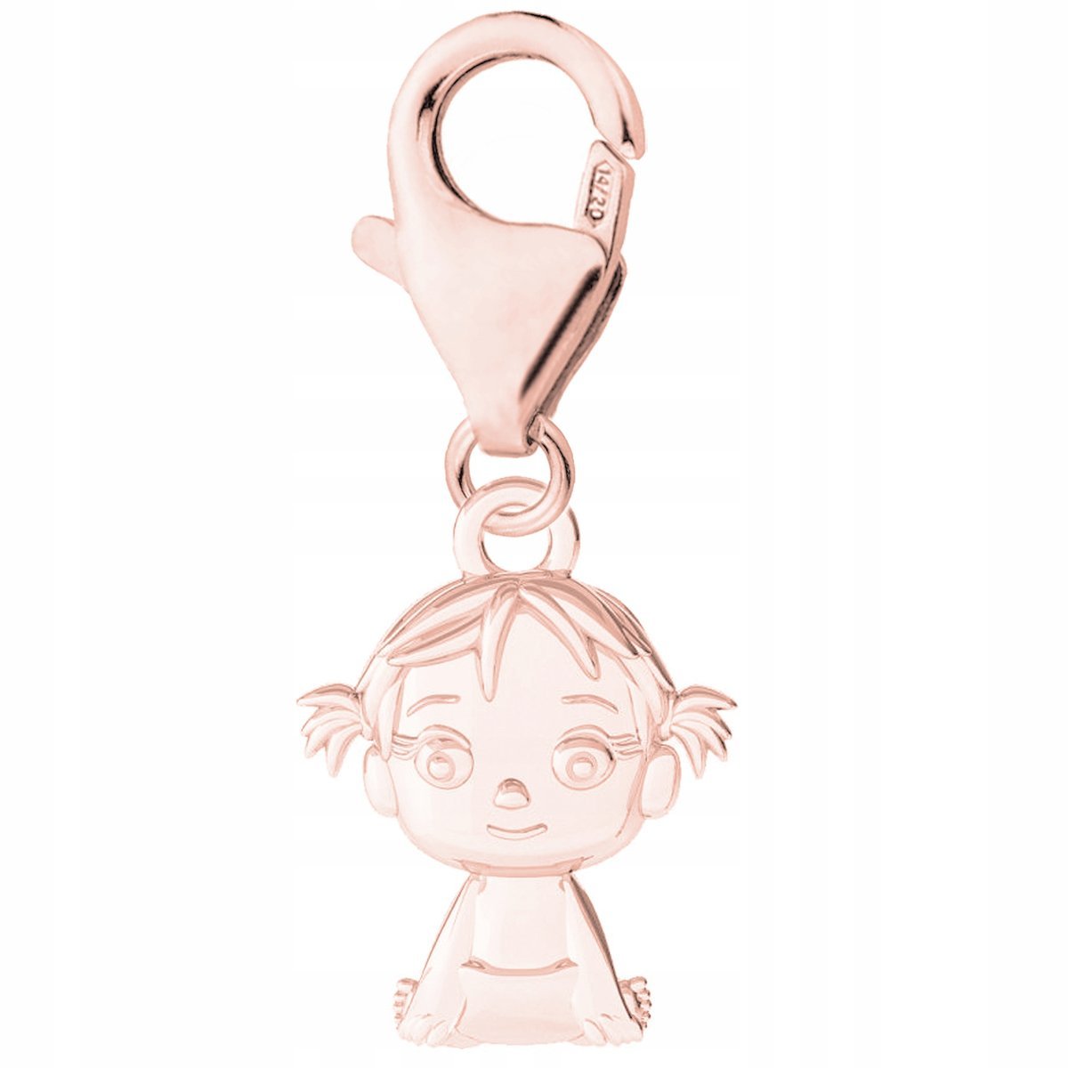Zawieszka Pozłacana z Dziewczynką Dziecko Córka Kobieta Rodzina SREBRO 925