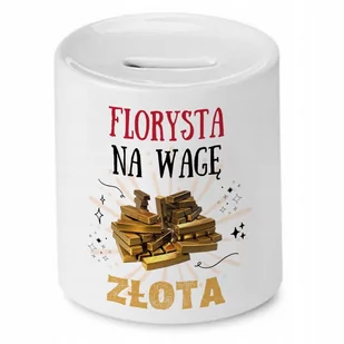 Dla Florysty Skarbonka na Urodziny na Prezent z Nadrukiem ze Zdjęciem - Skarbonki - miniaturka - grafika 1