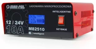 Prostownik mikroprocesorowy 10A 12V 24V MarPol - Prostowniki samochodowe - miniaturka - grafika 1