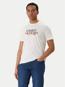 Koszulki męskie - Tommy Hilfiger T-Shirt Brand Love Big Text MW0MW42369 Biały Regular Fit - miniaturka - grafika 1