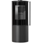 Piece wolnostojące - Kratki Piec stalowy SVEN Ø 150 7 kW czarne wyłożenie - miniaturka - grafika 1