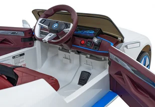 Autko BMW i4 na akumulator dla dzieci Biały + Wolny Start + EVA + Ekoskóra + Audio LED + Pilot - Pojazdy elektryczne dla dzieci - miniaturka - grafika 8