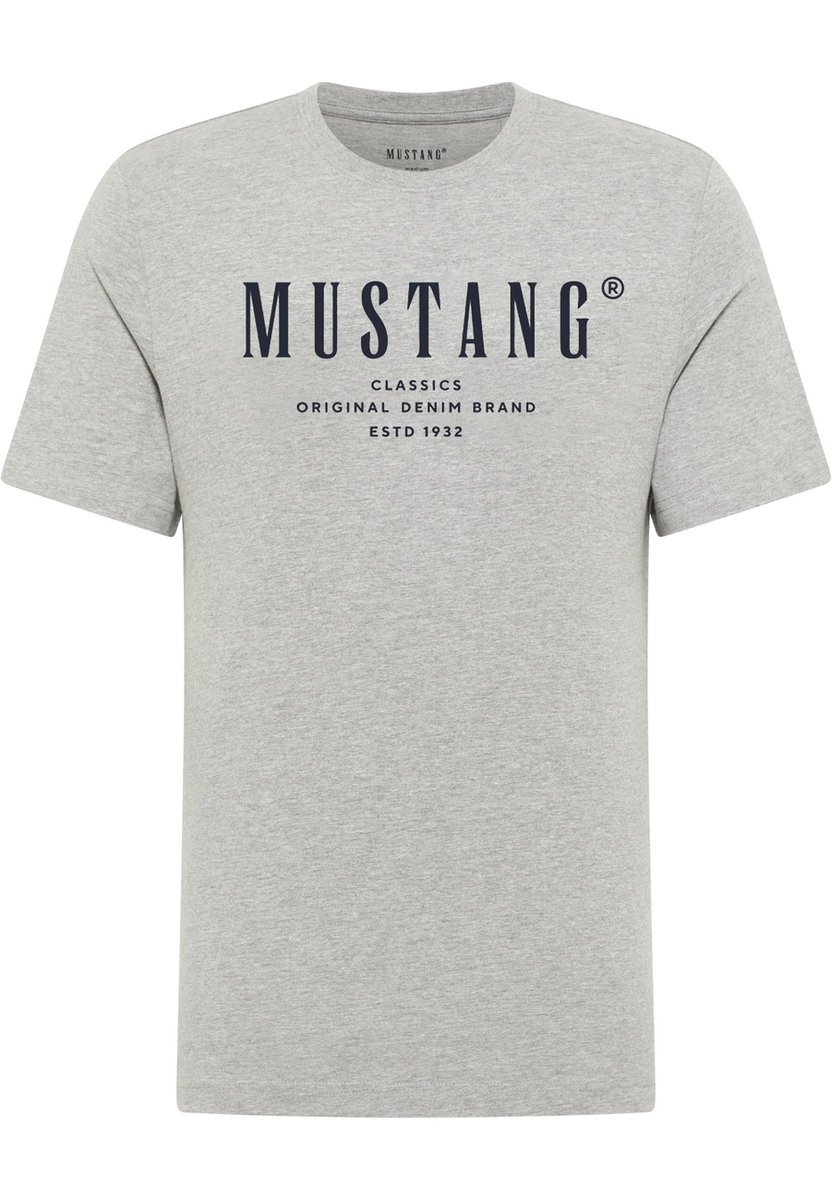 Męski T-Shirt Mustang Style Alex Mid Grey Mélange 1017997 4140