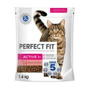Sucha karma dla kotów - Perfect Fit Active 1+, z wołowiną - 5 x 1,4 kg - miniaturka - grafika 1