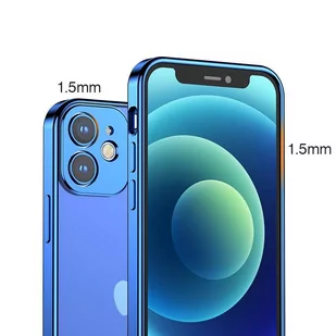 Joyroom New Beauty Series ultra cienkie przezroczyste etui z metaliczną ramką do iPhone 12 Pro złoty (JR-BP743) - Etui i futerały do telefonów - miniaturka - grafika 4
