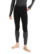 Legginsy - Legginsy termiczne męskie Icebreaker ZONEKNIT 200 czarne IB0A56HB091 - miniaturka - grafika 1