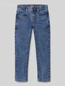 Spodnie i spodenki dla chłopców - Jeansy o kroju slim fit z mieszanki bawełny - miniaturka - grafika 1