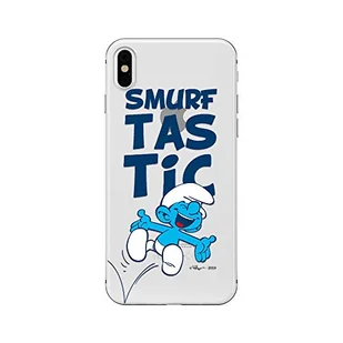Oryginalne i oficjalnie licencjonowane etui na telefon komórkowy The Smurfs do iPhone XS, iPhone X, Smerf, etui, etui, obudowa z tworzywa sztucznego TPU, chroni przed uderzeniami i zarysowaniami - Etui i futerały do telefonów - miniaturka - grafika 1