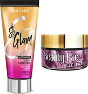 Balsamy i kremy do opalania - Soleo Soleo So Glam + Słoiczek Beauty Face - miniaturka - grafika 1